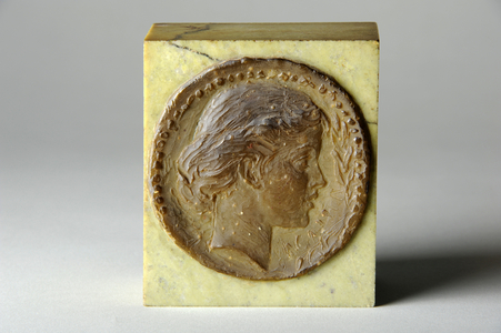 Medallion portrait of Agatha Thornycroft, c.1900 (wax)