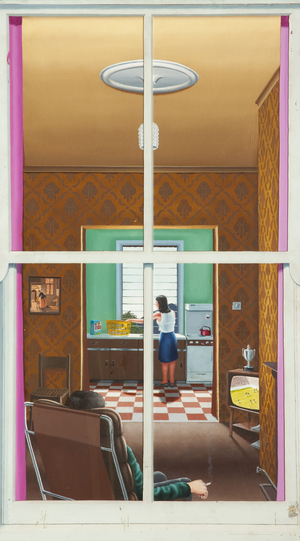 Look through Any Window, 1976 (oil on perspex)