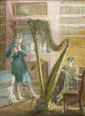 The Recital, (oil on canvas)