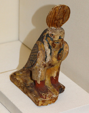 Figure of a hawk symbolizing Horus