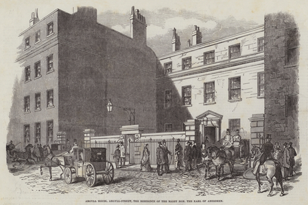 Argyll House, Argyll-Street, the Residence of the Right Honourable the Earl of Aberdeen (engraving)