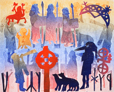 Rainbow Days, 2000 (monoprint)