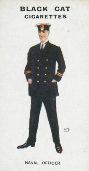 Naval Officer (colour litho)