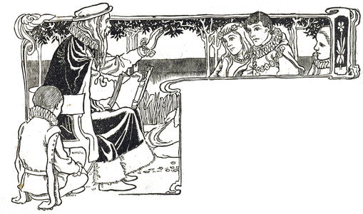 Frontispiece depicting a philosopher reading aloud, 20th century
