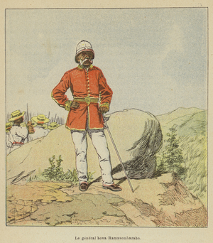 Le general hova Ramasombazaha (colour litho)