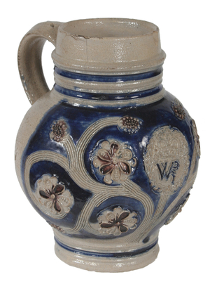 Westerwald jug with the cypher of King William III of England