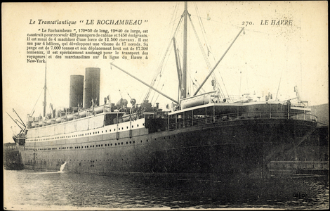 Le Havre, Transatlantic, Le Rochambeau, CGT