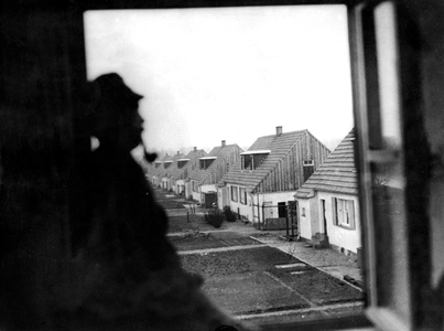 Demilitarized after the Versailles treaty, the barracks at the German frontier are turned into housing for the working class, c.1919-1920