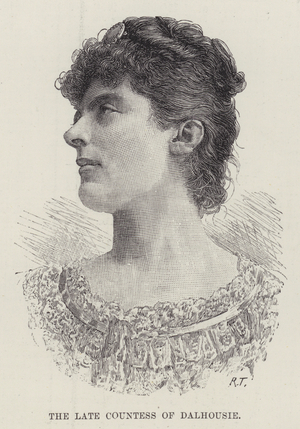 The late Countess of Dalhousie (engraving)