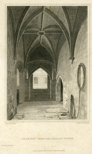 Gateway under the Cradle Tower, 1823 (engraving)