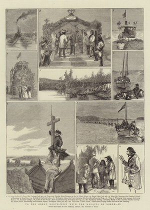 To the Great North-West with the Marquis of Lorne, IV (engraving)