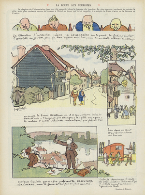 Illustration for Le Rire (colour litho)