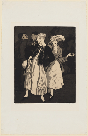 Bank Holiday (aquatint and etching on paper)