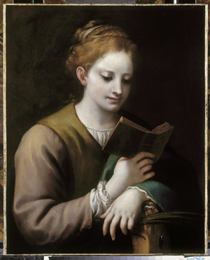 Saint Catherine Reading, c.1530-32 (oil on canvas)