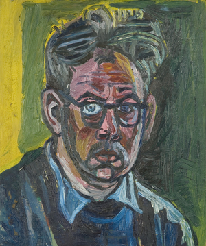 Self-portrait, 1953 (oil on hardboard)