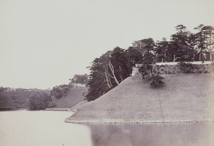 The Tycoon's (the Shogun's) Palace, Yedo, 1863-66 (b/w photo)