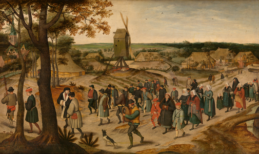 A Wedding Procession, 1630 (oil)