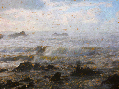 Breakers, 2018, (manipulated photography)