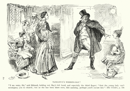Christmas Books by Charles Dickens: The Cricket (litho)