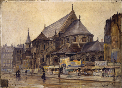 The chevet of Saint-Martin-des-Champs church, 1902 (oil on canvas)