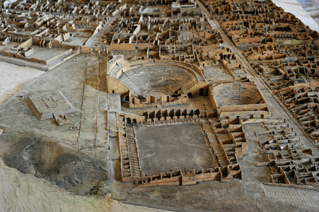 Plastic model of Pompeii (1:100), 1861-79