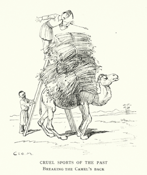 Cruel Sports of the Past: Breaking the Camel's Back (litho)