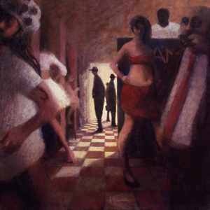 42nd Street Interior, 1988 (oil painting)