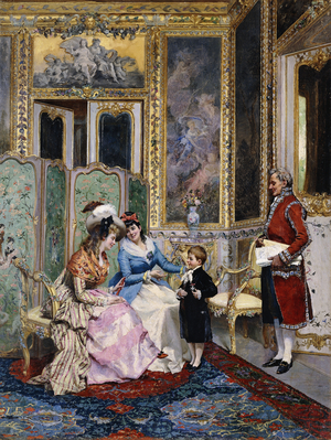 The Cross of Honour; La Croix d'Honneur, (oil on canvas)