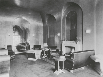 Sitting Room For Mrs Payne Thompson, 20 Belgrave Square, London, Architects, Gerald Wellesley And Trenwith Wills (b/w photo)