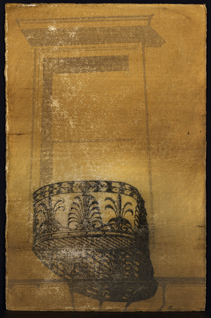 Playfair Balcony, Alva Street (w/c on paper)