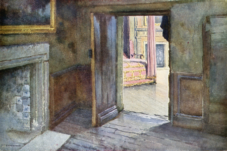 Queen Mary's Supper-Room, Holyrood Palace (colour litho)