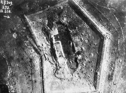 Fort Douaumont near Verdun, 1916 (b/w photo)
