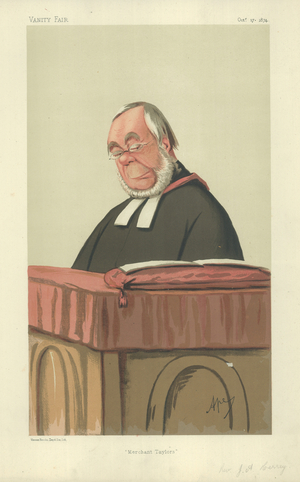The Reverend James Augustus Hessey (colour litho)