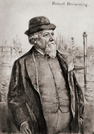 Robert Browning, 1812-1889. English poet. From an illustration by A.S. Hartrick.