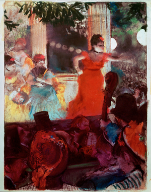 Cafe Concert aux Ambassadeurs (oil on canvas)