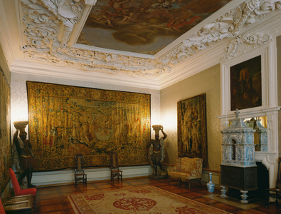 Audience room of the Wolfenbuettel Water Castle, Germany (photo)