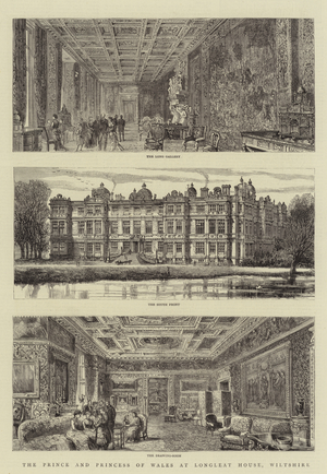 The Prince and Princess of Wales at Longleat House, Wiltshire (engraving)