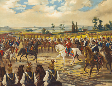 Surrender of Metz, 1870 (chromolitho)