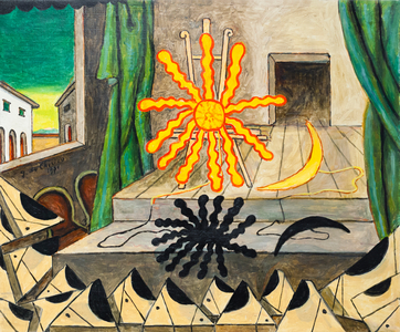 Mysterious spectacle, 1971 (oil on canvas)