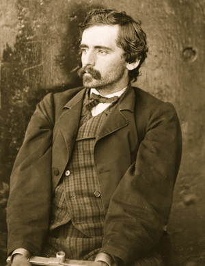 Washington Navy Yard, D.C. Michael O'Laughlin, a conspirator, manacled 1865 (photo)