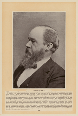 Portrait of Robert Bonner (b/w photo)