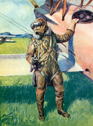 Ready for a High-Altitude Flight (colour litho)