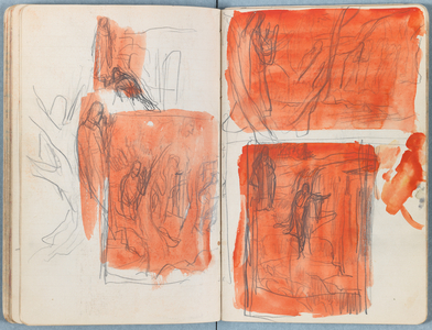 Pages from an album of Sketches for The Life of Our Lord Jesus Christ, late 1880s (graphite & wash on paper)