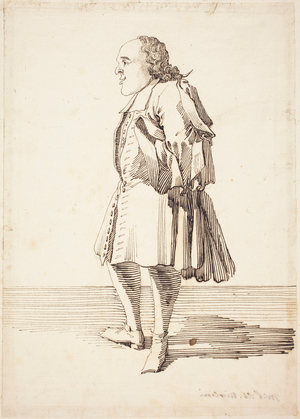 Abbot Antonio Niccolini, c.1725 (pen and ink drawing)