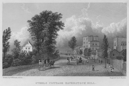 Steel's Cottage, Haverstock Hill (engraving)