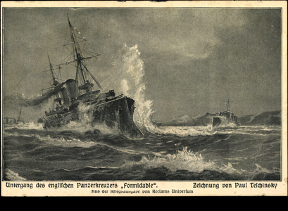 Artist Teschinsky, P., Panzercruiser Formidable