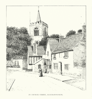 In Church Street, Rickmansworth (litho)