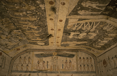 KV6 tomb or tomb of Ramses Setepenre Neferkare-IX. Valley of the Kings. Egypt.