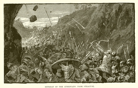 Retreat of the Athenians from Syracuse (engraving)