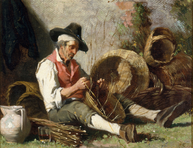 The Basketmaker, 2nd half 19th century (oil)
